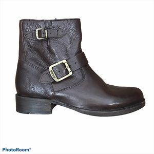 Frye Tyler Engineer Dark Brown Leather Boots